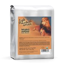 Tintura para cabelo Light Mountain Henna Castanho escuro 454g orgânica