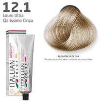 Tintura para cabelos itallian color 12.1 (101s) louro claríssimo frio 60gr