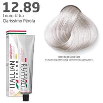 Tintura para cabelos itallian color 12.89 louro ultraclaríssimo pérola 60gr
