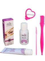 Tintura Para Sobrancelha Cilios Magike Profissional Kit Navalha Espelho Escova Escovinha Completo