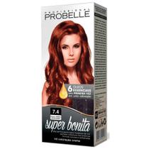 Tintura Probelle Super Bonita Louro Médio Acobreado 7.4 50g