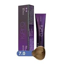 Tintura Profissional K.PRO Caviar Color 7.0 Loiro Médio 60g