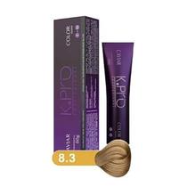 Tintura Profissional K.PRO Caviar Color 8.3 Loiro Claro Dourado 60g