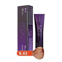 Tintura Profissional K.PRO Caviar Color 9.43 Loiro Muito Claro Cobre Dourado 60g