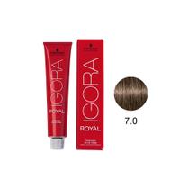Tintura Schwarzkopf Igora Royal 7.0 Louro Médio Natural Tintura Schwarzkopf Igora Royal 7.0 Louro Médio Natural