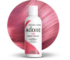 Tintura semipermanente para cabelo Adore 191 Fruit Punch Vegana 118 ml