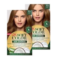 Tintura Soft Color Sem Amônia Avelã 73 Kit Kit com duas unidades