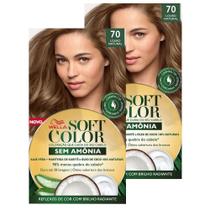 Tintura Soft Color Sem Amônia Louro Natural 70 Kit Kit com duas unidades