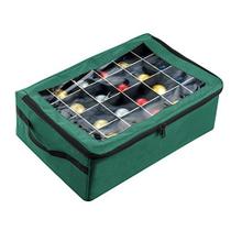 Tiny Tim Totes Green Premium Caixa de armazenamento organizador de enfeites de Natal 48