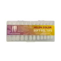 Tip Soft Gel Estileto Fosca Helen Color 240 Unha Alongamento