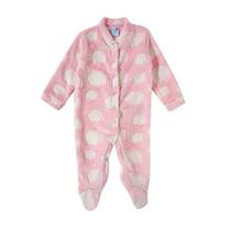 Tip Top Pijama Macacao Nuvem Fleece Rosa