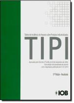 Tipi: Tabela de Incidência do Imposto Sobre Produtos Industrializados Tipi: Tabela de Incidência do Imposto Sobre Produtos Industrializados