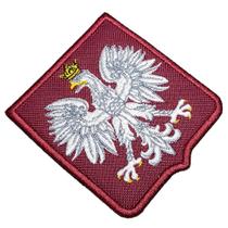 TIPL007T Escudo Futebol Polônia Patch Bordado Termo Adesivo