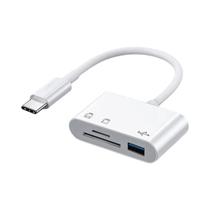 Tipo-C Micro Adaptador 3 Em 1 USB-C Leitor De Cartão De Memória Escritor Para Macbook Huawei Samsung