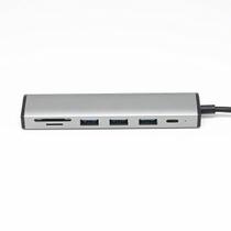 TIPO C USB3.0 Hub Docking Station Seis em um cartão SD / TF Leitura