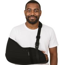Tipoia Bilateral Tam GG Estofada Confortável Preto Braço Clavícula Imobilizadora Operatório Ombro