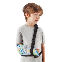Tipoia Infantil Masculino Bilateral Estofada Ortopedica Confortavel Imobilizadora Braço Ombro Clavicula Criança Velpeau