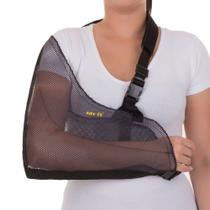 Tipoia Para Braço Tela Bilateral Preto - Artipé