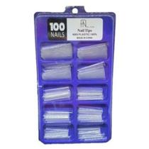 Tips 100 Alongada Curvatura C Transparente Na Caixa Acrílico Tips 100 Alongada Curvatura C Transparente Na Caixa Acrílico