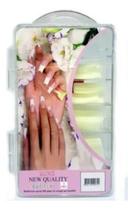 Tips 500 Curvatura C Natural Na Caixa Acrílico Tips 500 Curvatura C Natural Na Caixa Acrílico