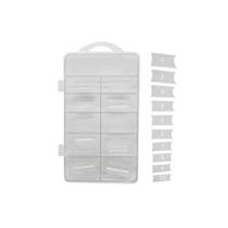 Tips 500 Unhas Curvatura C Quadrada Transparente para unhas de gel alongamento gel na tips Tips 500 Unhas Curvatura C Quadrada Transparente para unhas de gel alongamento gel na tips