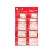 Tips Belliz Fancy Square Natural com 100un Tips Belliz Fancy Square Natural com 100un