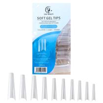 Tips Curva C Transparente Alongamento Unhas Postiças 100pçs Tips Curva C Transparente Alongamento Unhas Postiças 100pçs