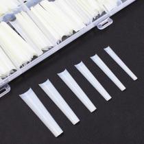 Tips natural com 240un extra longa reta alongamento das unhas Tips natural com 240un extra longa reta alongamento das unhas