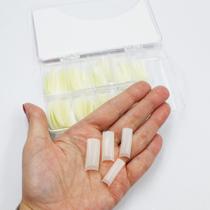 Tips natural sorriso 100un unhas manicure alongamento Tips natural sorriso 100un unhas manicure alongamento