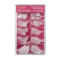 Tips Para Alongamento Belliz Fancy Transparentes 100 Unidades cód.1296 Tips Para Alongamento Belliz Fancy Transparentes 100 Unidades cód.1296