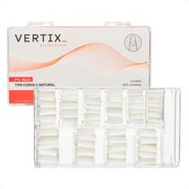 Tips Para Alongamento De Unha Vertix Pro Nails Curva C Natural Com 500 Unidades Cód.:2912 Tips Para Alongamento De Unha Vertix Pro Nails Curva C Natural Com 500 Unidades Cód.:2912
