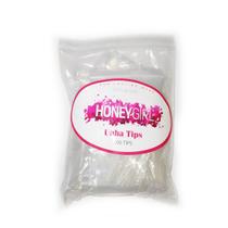 Tips Reta Transparente Saco Honey Girl Unha Gel Porcelana Acrigel Com 500