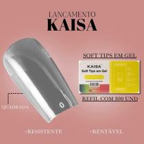 Tips Soft Gel Fosca Matte Unha Reta - Kaisa C/ 500 Refil