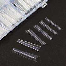 Tips transparente com 240un extra longa reta alongamento Tips transparente com 240un extra longa reta alongamento