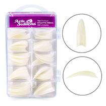 Tips Unhas Postiças Stiletto Média Arte Sedução 100 Unidades