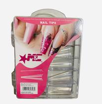 Tips Vamp Stiletto Transparente Unha Postiça De Gato 100Un Tips Vamp Stiletto Transparente Unha Postiça De Gato 100Un