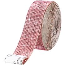 Tira adesiva de strass Zonon Pink 2 mm 2,7 cm x 2,7 m