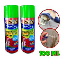 Tira Cola Grude e Etiqueta e Removedor Adesivo 100ml Spray Silicone Espuma Pu Manchas Vedatudo