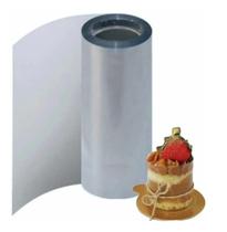 Tira De Acetato Transparente Para Moldar Bolo 12Cmx4M (5Und) Tira De Acetato Transparente Para Moldar Bolo 12Cmx4M (5Und)