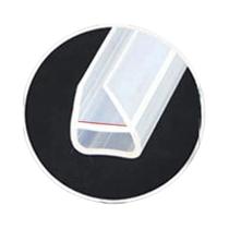 Tira De Vedação De Silicone 6/8/10/12mm 2M F/U Formato Tela Porta Chuveiro Banheiro Bloqueador De