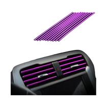 Tira Decorativa Em Forma De U De PVC Cromado Para Saída De Ar De Carro 10 Peças Guarnição De Clipe