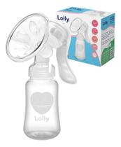 Tira leite materno extrator manual lolly + pote