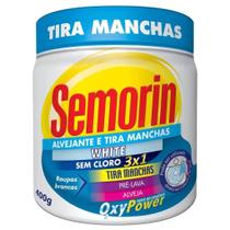 Tira Manchas e Alvejante em Pó Semorin White 400g Tira Manchas e Alvejante em Pó Semorin White 400g