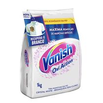 Tira-Manchas em Pó Oxi Action Crystal White Branqueador Instantâneo Roupas Brancas Vanish