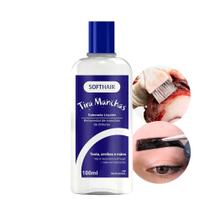 Tira Manchas Tinta de Cabelo da Pele Sabonete Líquido Testa Orelha Mãos Soft Hair 100ml
