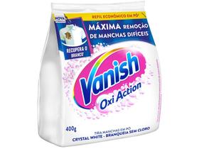 Tira Manchas Vanish Oxi Action Crystal White em Pó sem Cloro Refil 400gr