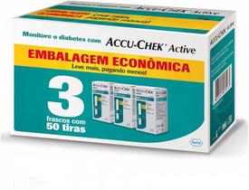 Tira para Controle de Glicemia Accu-Chek Active 150 unidades