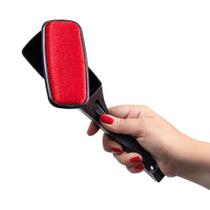 Tira Pelos de Roupas Giratório Removedor Pelos Tecidos Escova Reutilizável Ordene Preto Vermelho