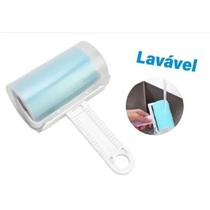 Tira Pelos Rolo Lavável E Reutilizável Com Capa Protetora Tira Pelos Rolo Lavável E Reutilizável Com Capa Protetora