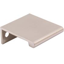 Tirador para borde de gabinete Stone Harbor Hardware Níquel Satinado 3,8 cm
